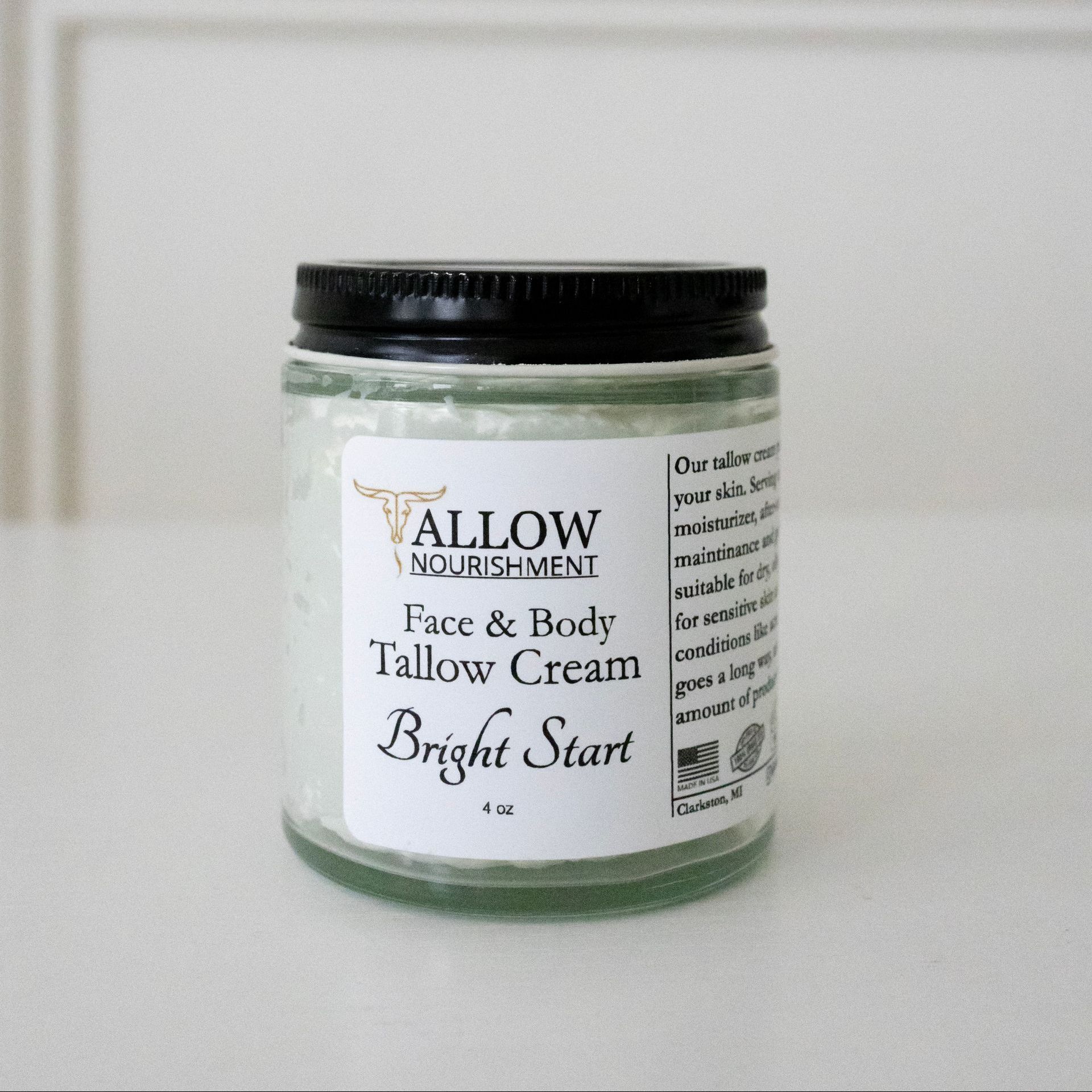 Allow Nourishment Bright Start Face & Body Tallow Cream