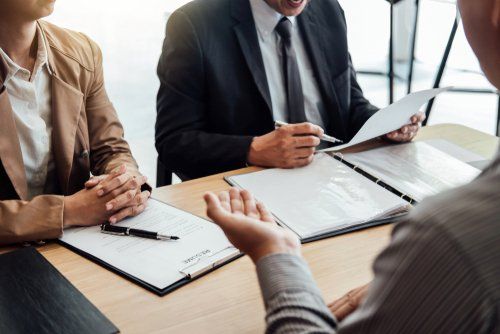 team of lawyers meeting