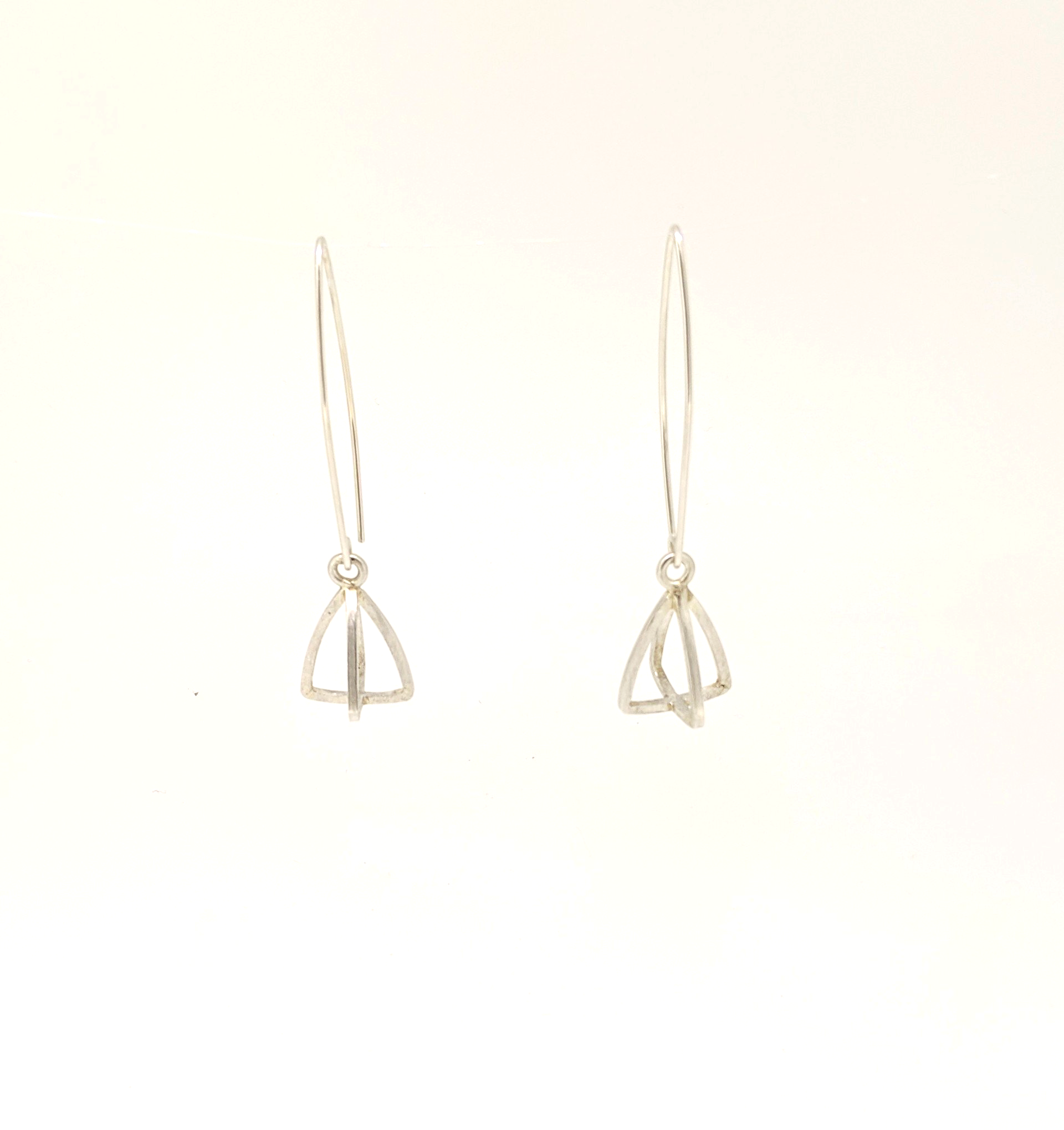 Small sterling silver cathedral earrings