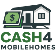 Logo: A mobile home with cash representing