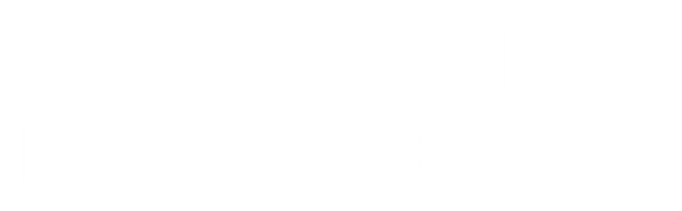 Cuatro rectángulos verticales blancos sobre un fondo blanco. Hix logo