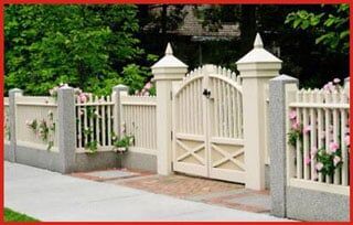 Fence on house entrance — Fences Omaha in Omaha, NE