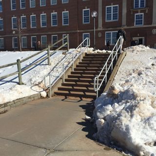 Low Steps Hand Rail — Specialty Fences in Omaha, NE