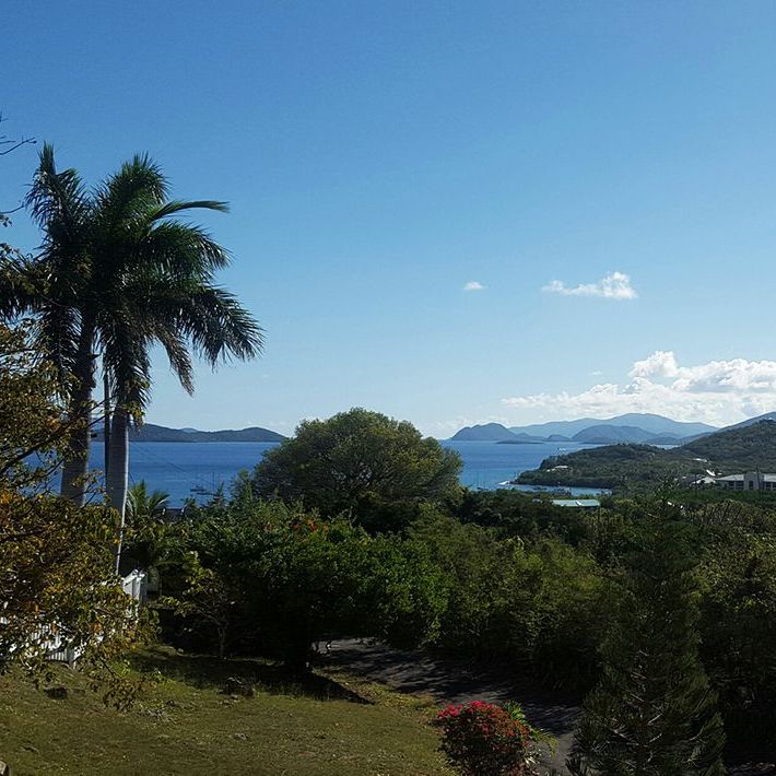 A view from the top if an island.