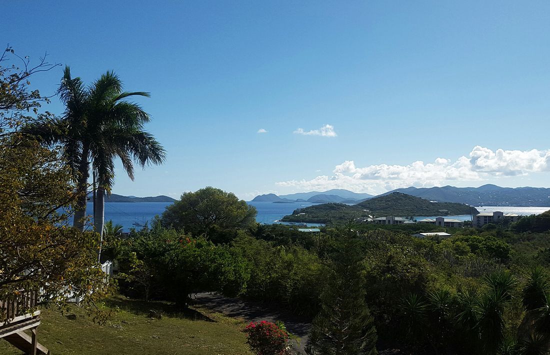 A view from the top of island.