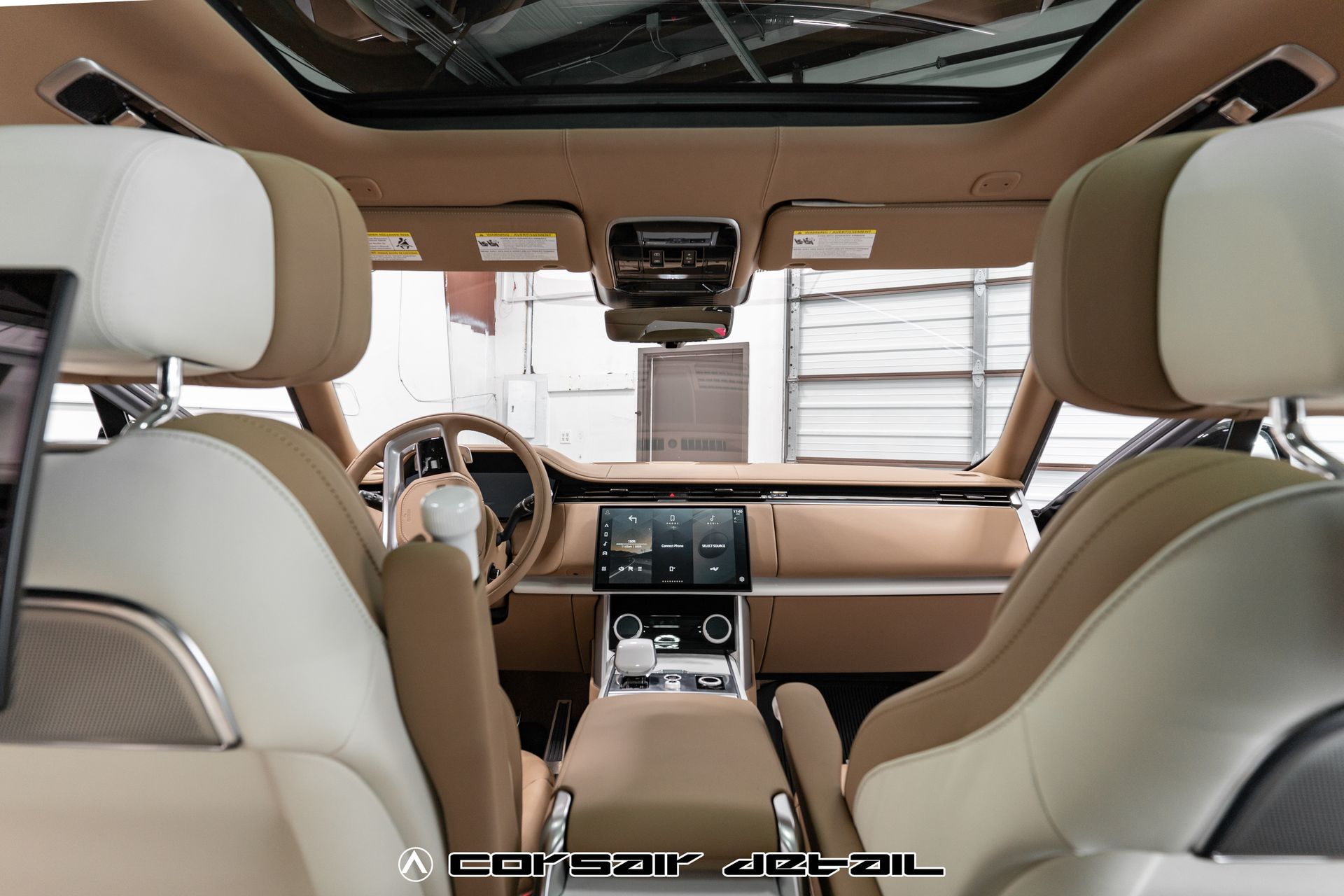 A picture of the interior of a car with the word a concept on it