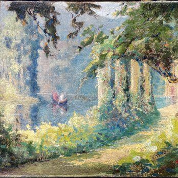 Close-up of painting surface showing age-related cracking evaluated during fine art restoration