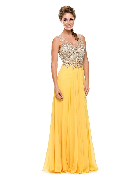 Long Yellow Prom Dress — Hartford, CT — Casa Tony
