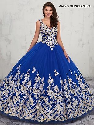 Blue Floral Gown — Hartford, CT — Casa Tony