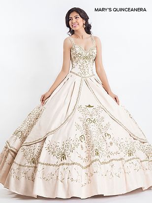 Cream Elegant Gown — Hartford, CT — Casa Tony