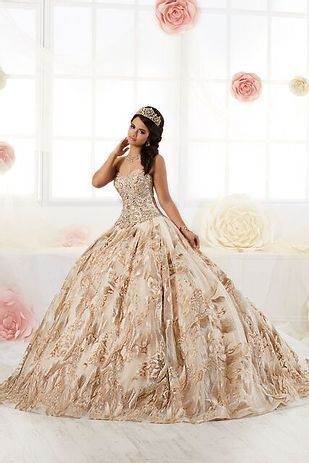 Gold Quinceañera Dress — Hartford, CT — Casa Tony