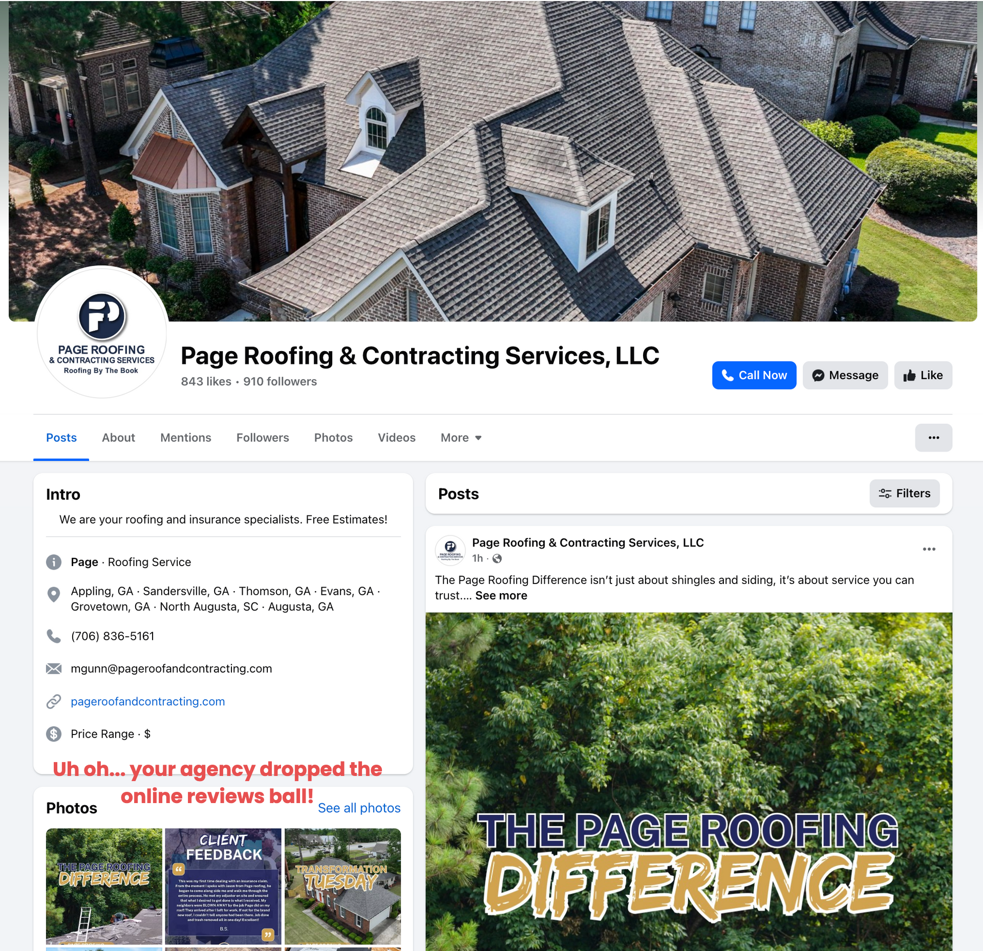 bad facebook marketing,no facebook reviews