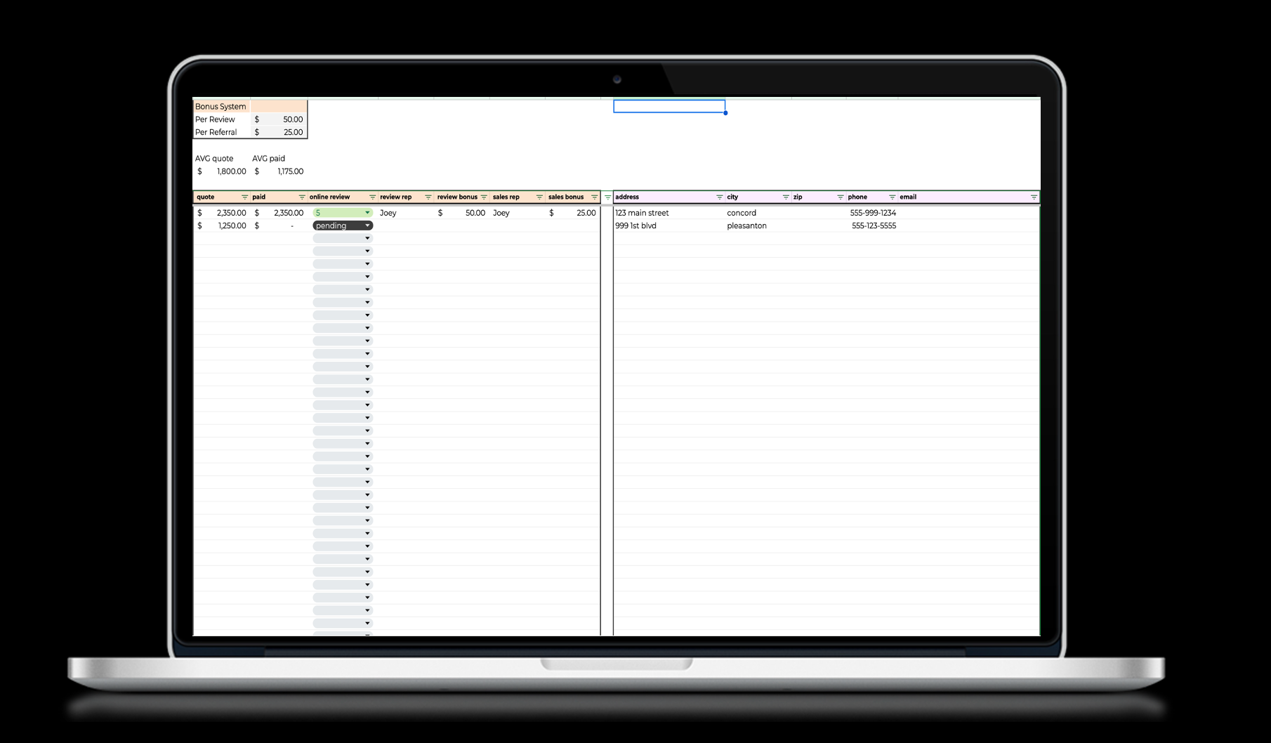 custom crm,google crm,local trades crm,home services crm