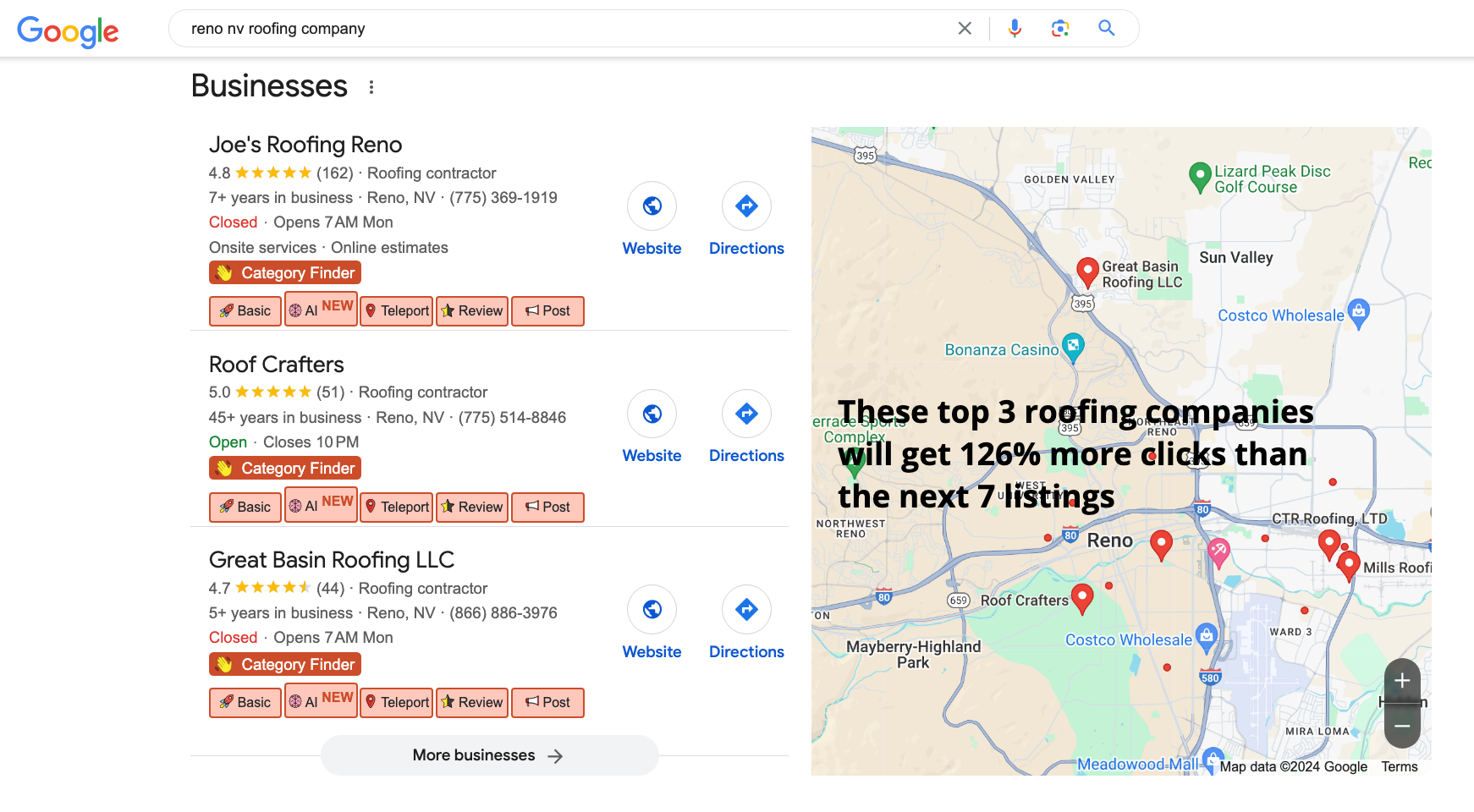 roofing seo,roofing google maps