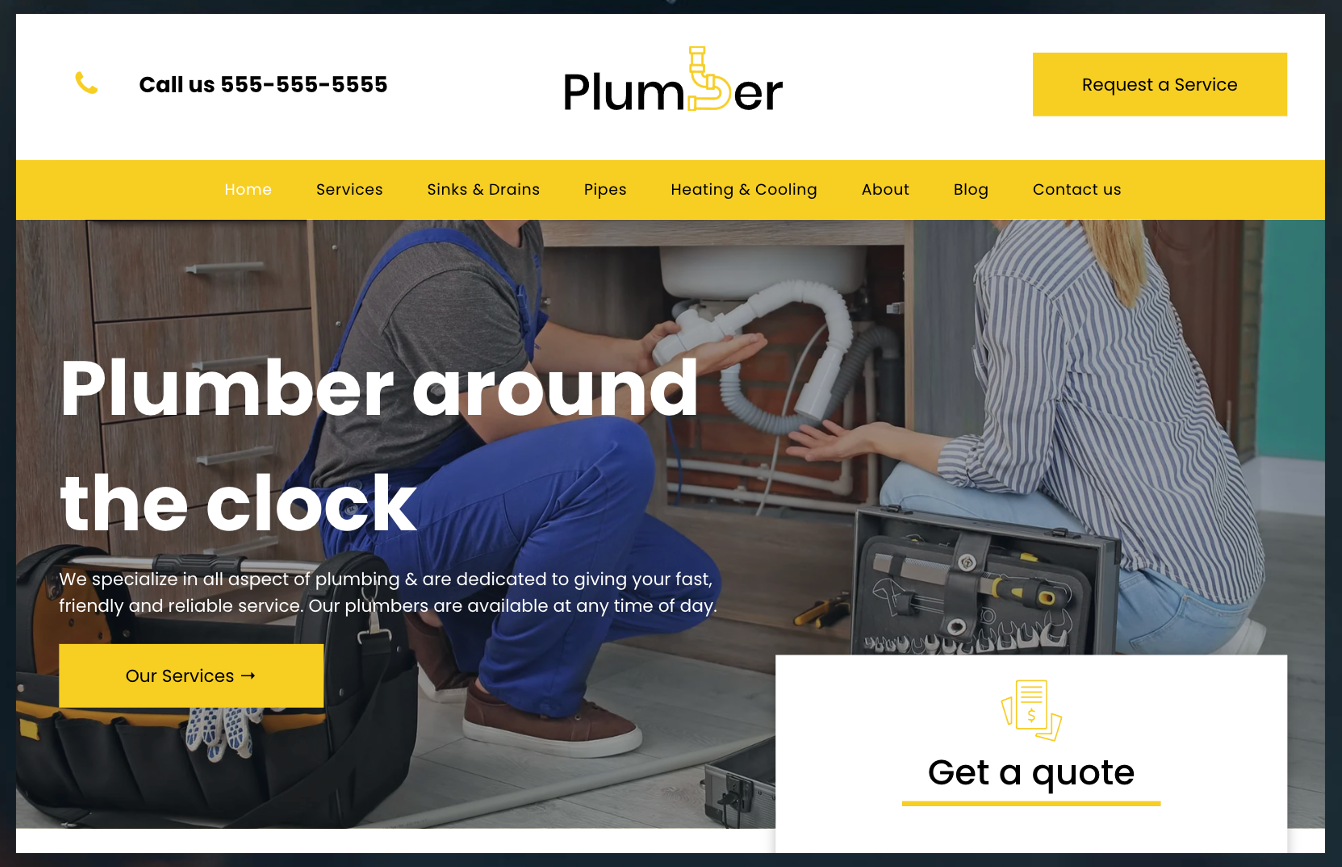 plumber website,plumbing website,plumbing company website