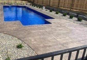 Stamp Pool Deck — Ladue, MO — Hoffman Concrete LLC