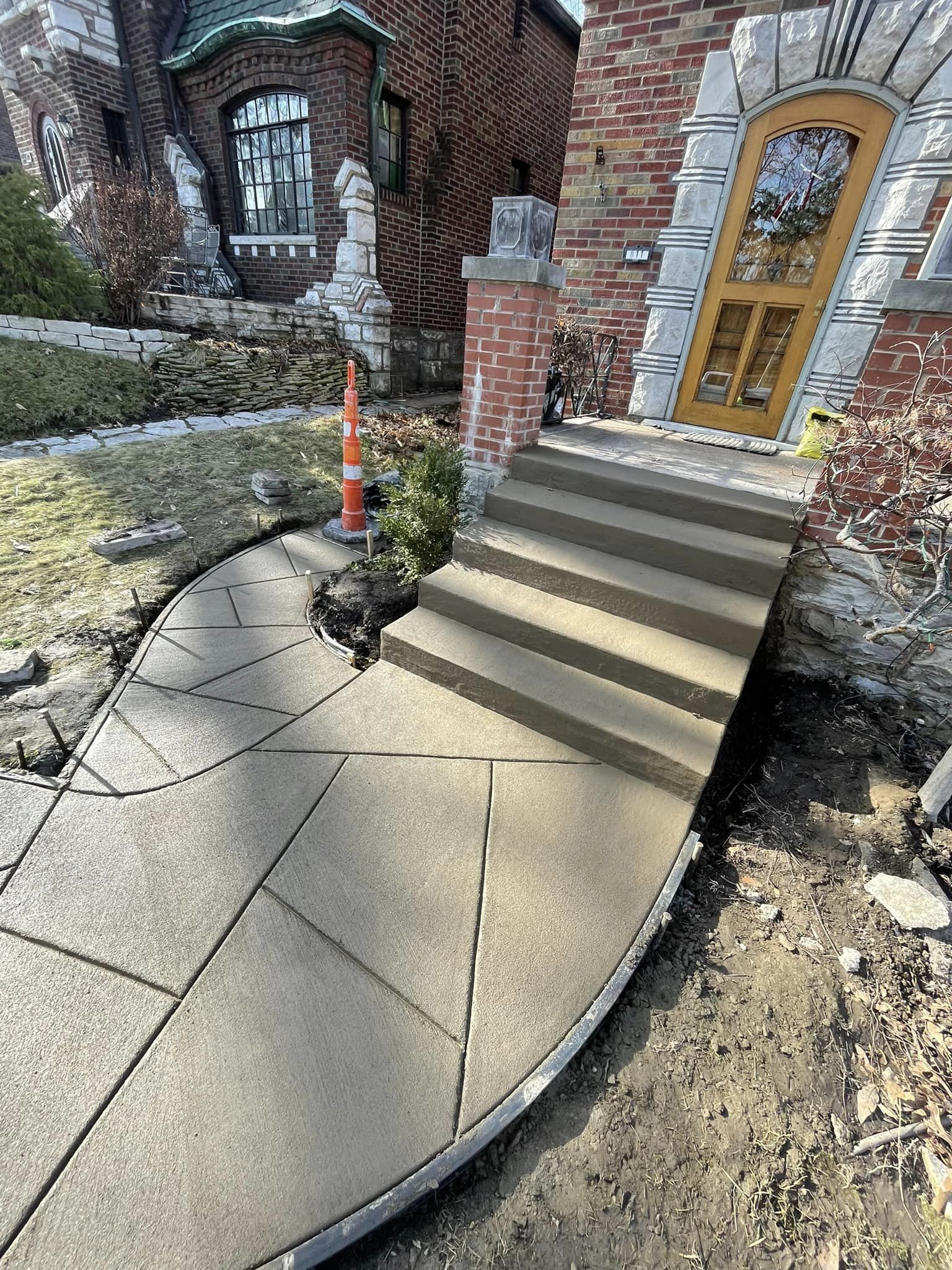 Flagstone Sidewalk and Steps - University City, MO - Hoffman Concrete LLC
