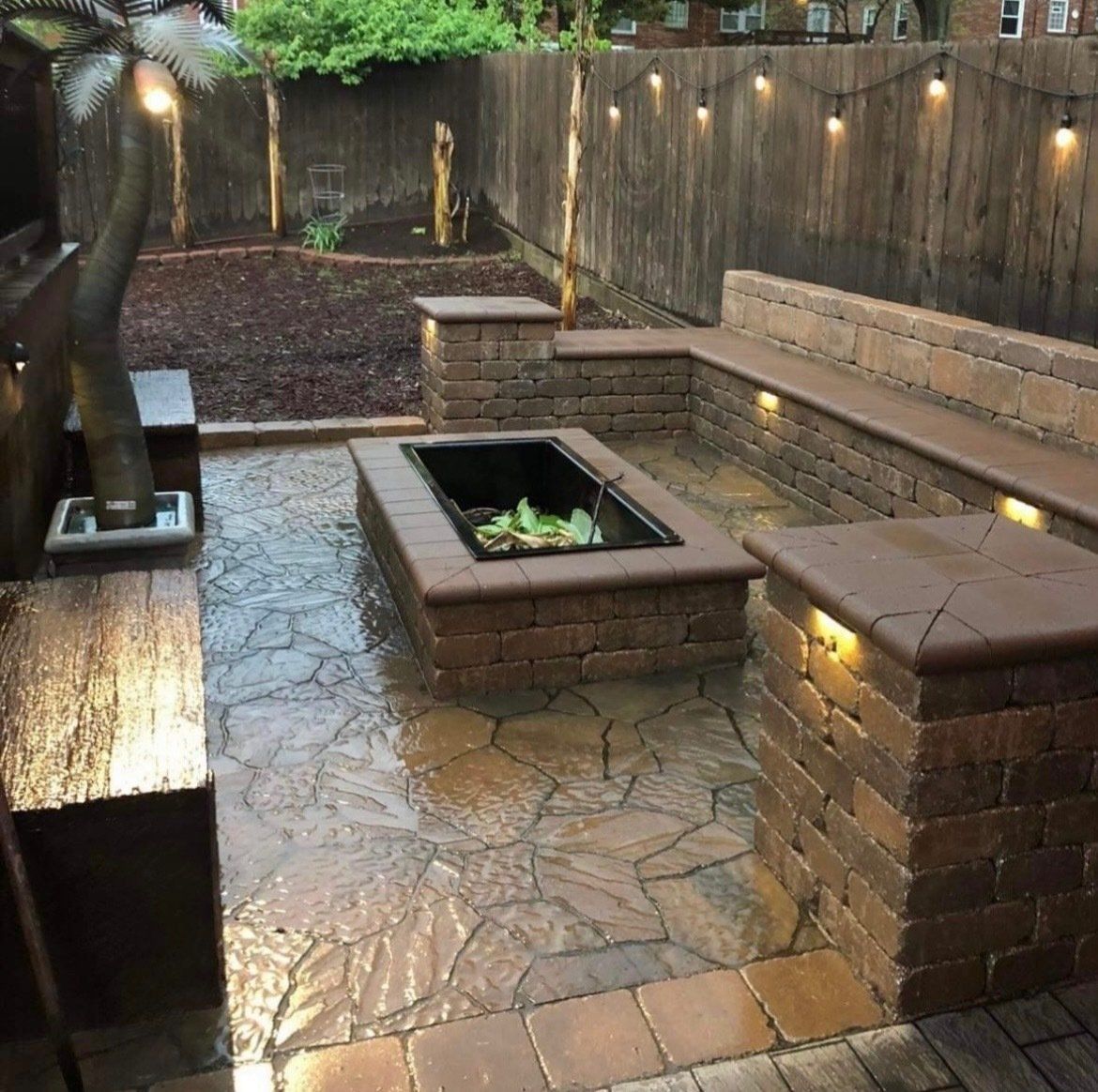 Fire Pit Backyard — Affton, MO — Hoffman Concrete LLC