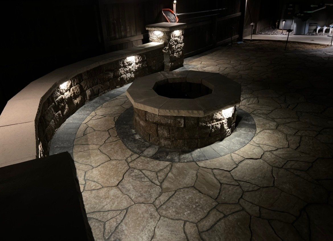 Fire Pit Backyard — Chesterfield, MO — Hoffman Concrete LLC