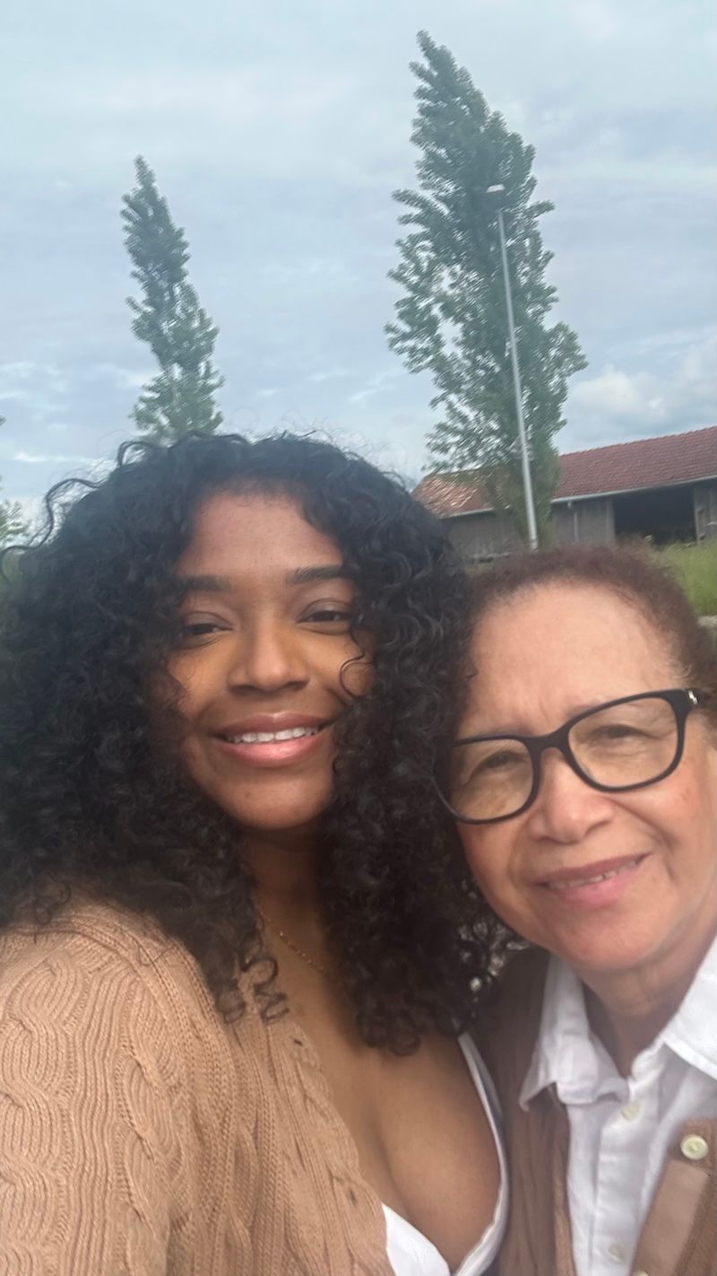 Jess and her grandmother smile together for a close selfie in Appenzell. The personal family moment adds another reason Switzerland is worth visiting beyond the scenery.
