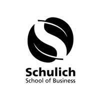 Black Schulich School of Business logo with a circular "S" icon above the text "Schulich School of Business."