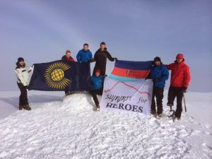 Commonwealth Flag at the Top of Ben Nevis – Help for Heroes