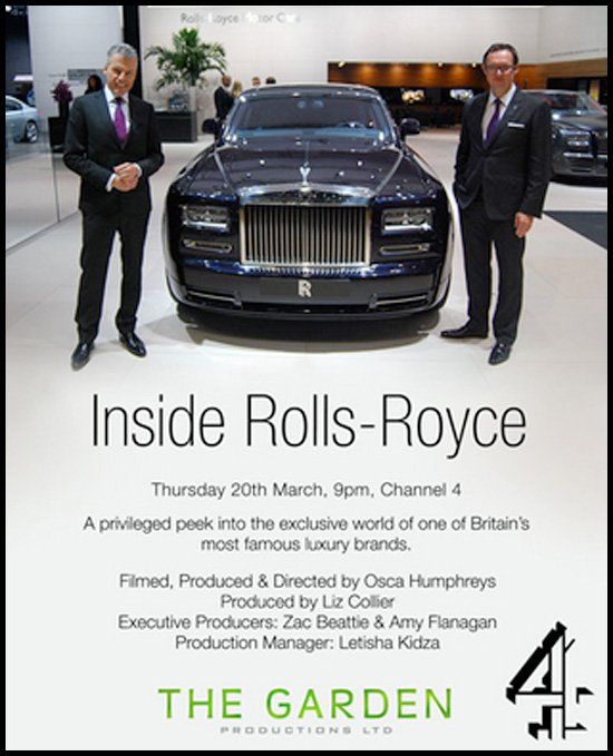 PV contributes to Channel 4’s Inside Rolls Royce