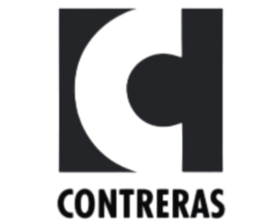 Un logotipo en blanco y negro para contraras con un círculo en el medio.