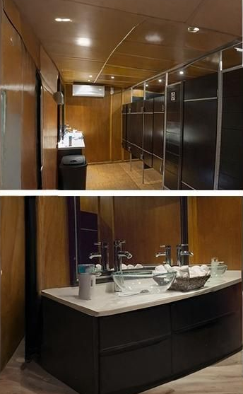 El logo del grupo evj tiene una gota de agua y dos personas.