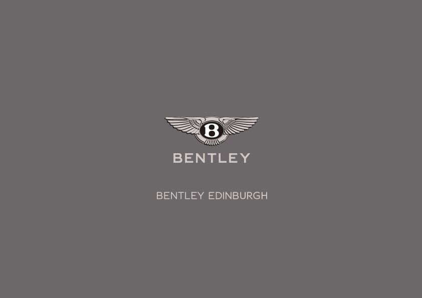 Bentley Edinburgh Brochure