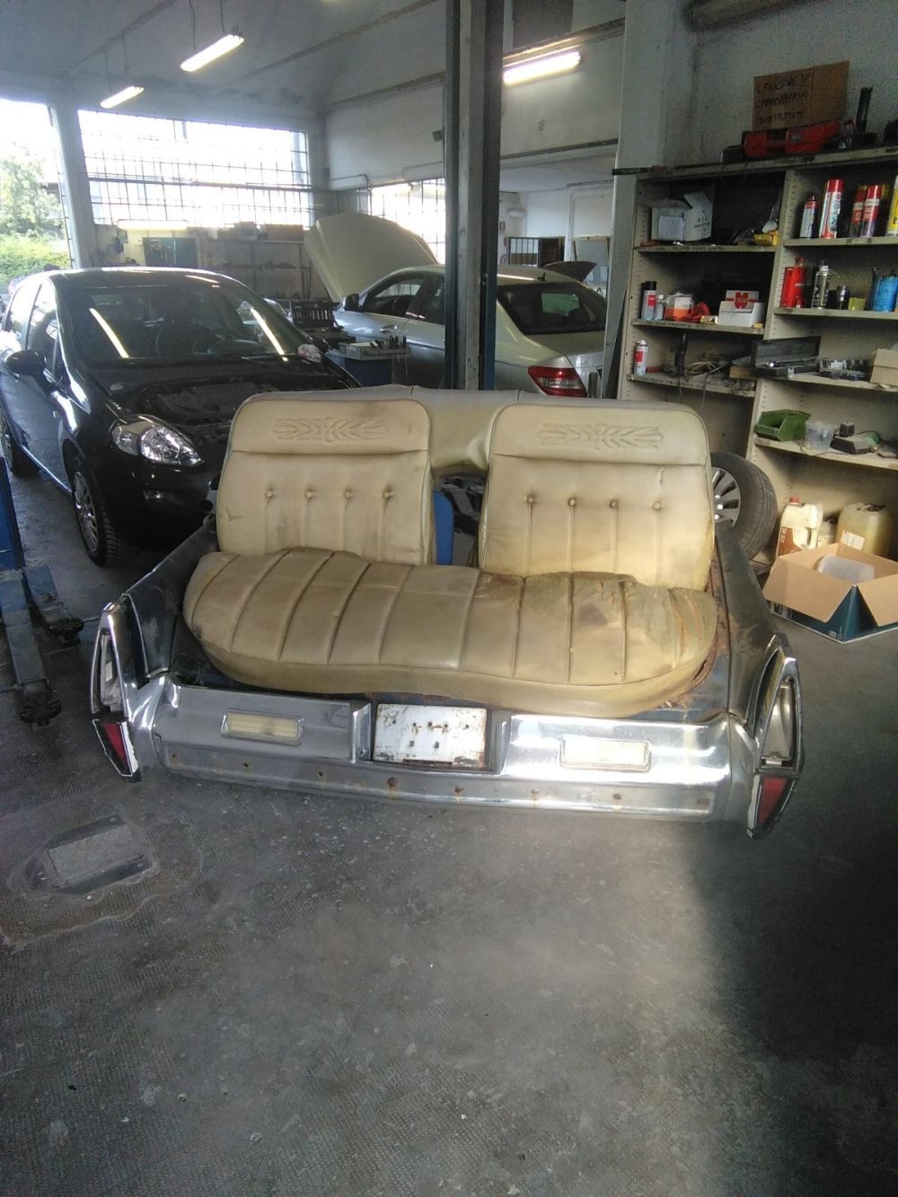 recupero interni in pelle