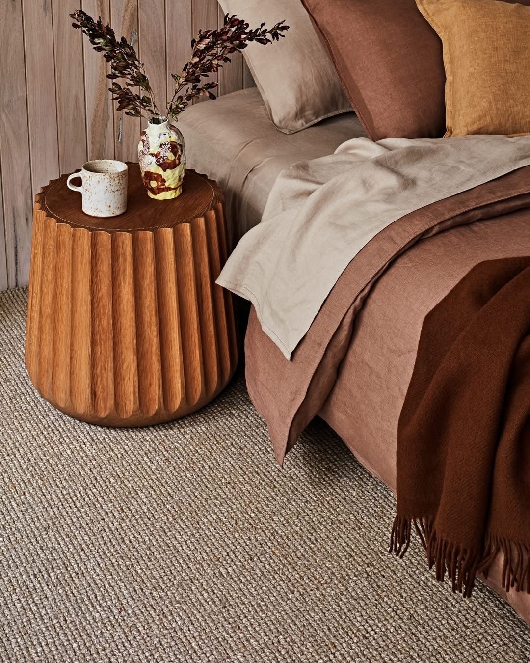 Cozy hallway with light wood paneling, patterned carpet — Kelwin Coastal Carpets In Kundra Park, QLD