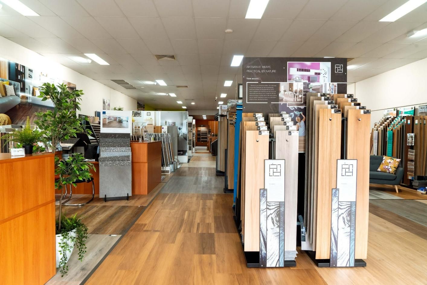 A Large Room with A Lot of Wooden Floors in It — Kelwin Coastal Carpets In Kundra Park, QLD