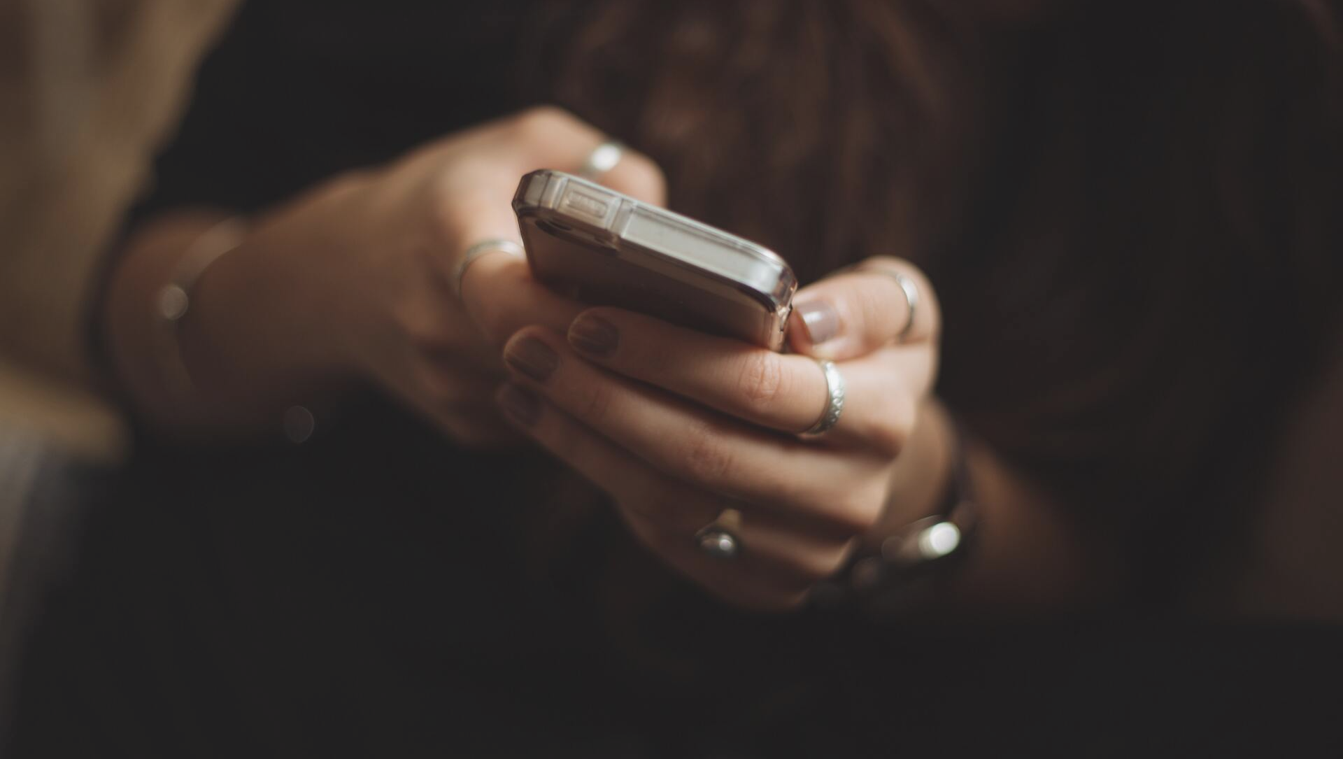 Woman on cell phone cloud