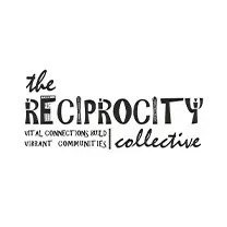 A black and white logo for the reciprocity collective.