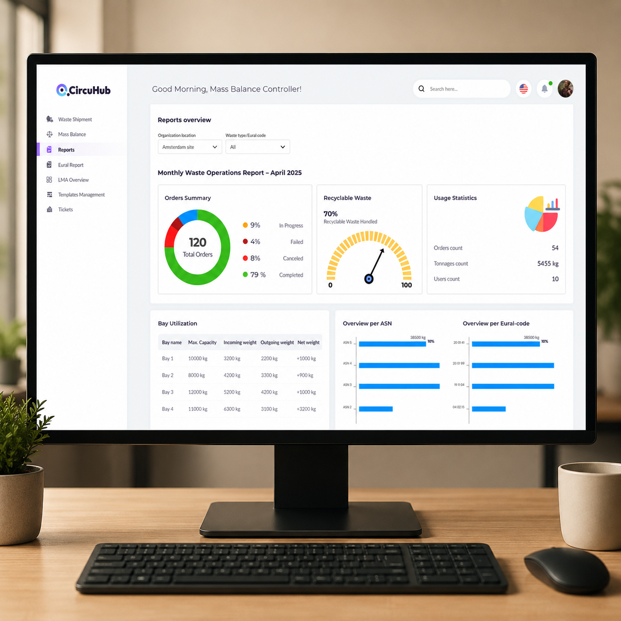 automatische massabalans software voor de afvalsector
