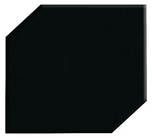 Black octagonal tile.