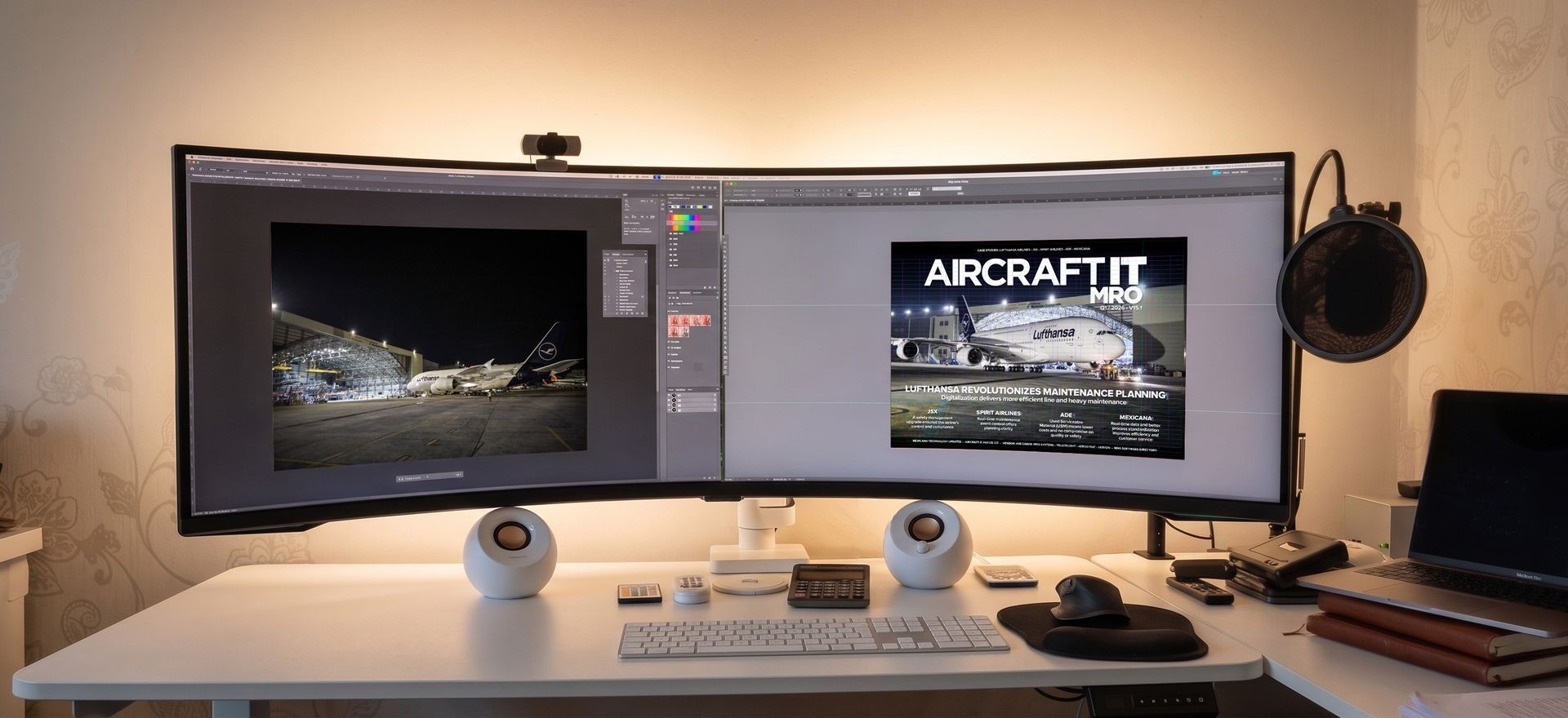 Professional magazine production services studio