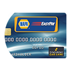 A napa easypay credit card is shown on a white background. | Carmasters Automotive