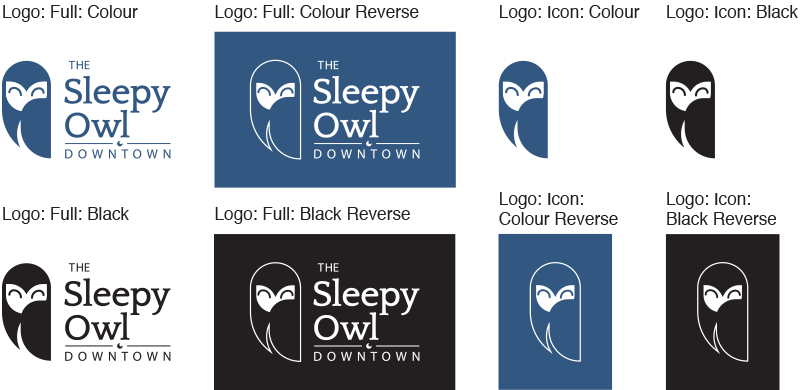professional logo design variants