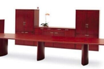 Red Office Desk — Office Furniture in Greenfield, MA