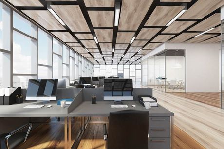 Wooden Floor Open Space Office — Office Furniture in Greenfield, MA