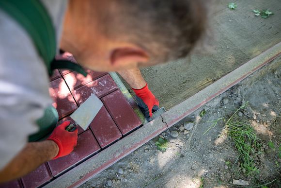 laying pavers