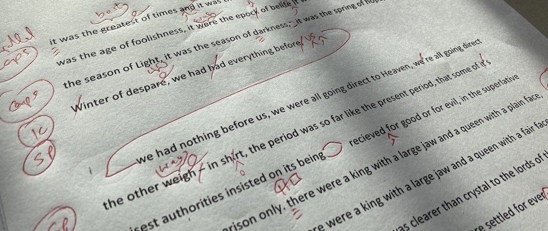 Proofreading Marks editing editor proofreader