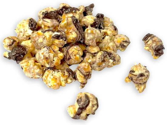 Peanut Butter Chocolate Drizzle Popcorn Flavor