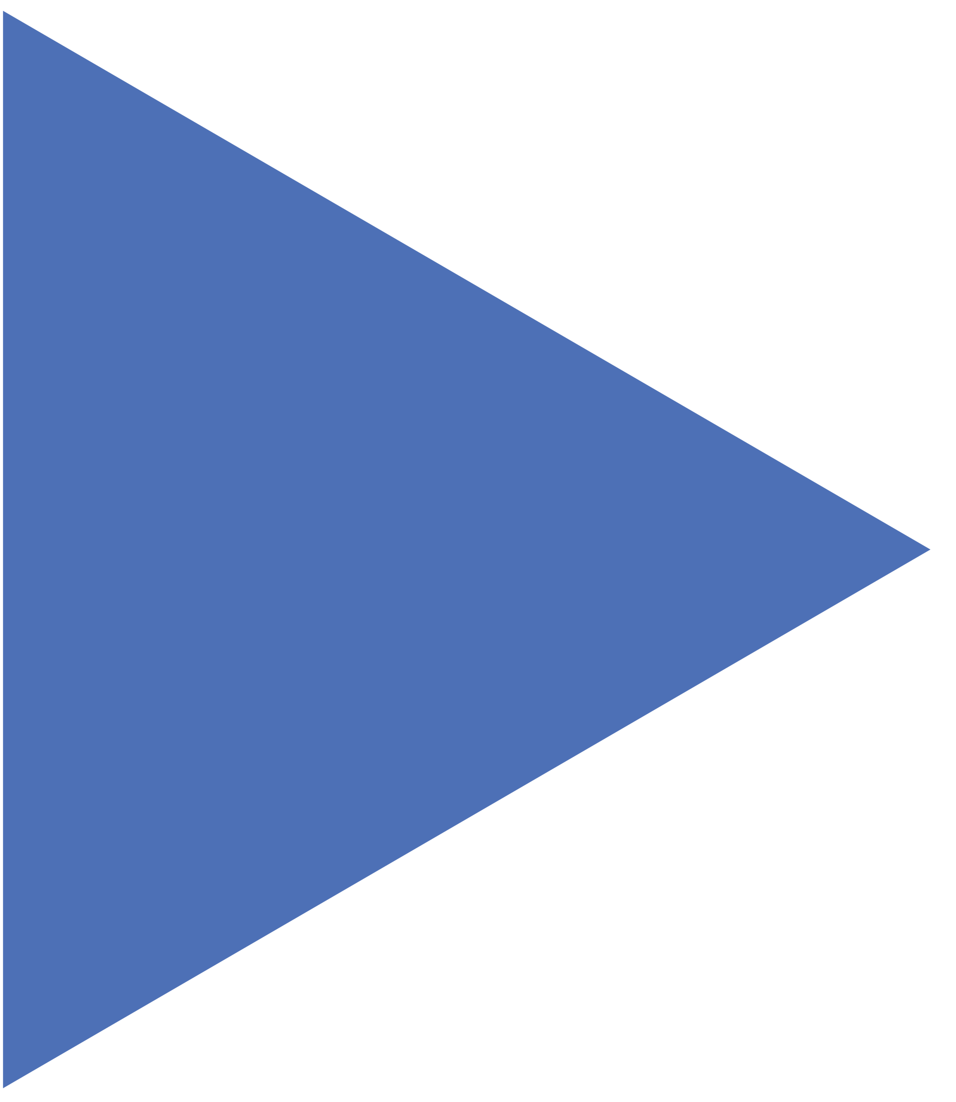 Blue right-pointing triangle.