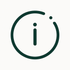 The letter i is in a circle on a white background.
