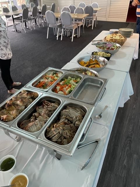 A Buffet Table With A Variety Of Food On It — Tru Blu Catering In Laurieton, NSW