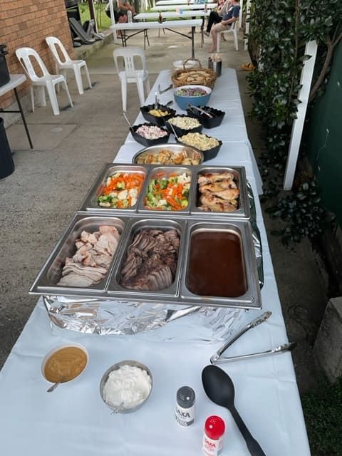A Buffet Table With A Variety Of Food On It — Tru Blu Catering In Port Macquarie, NSW