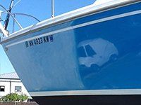 Hull Polishing & Wax Sailboat